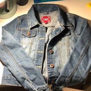 Girls blue denim jean jacket